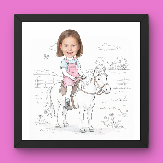 RIDING A HORSE