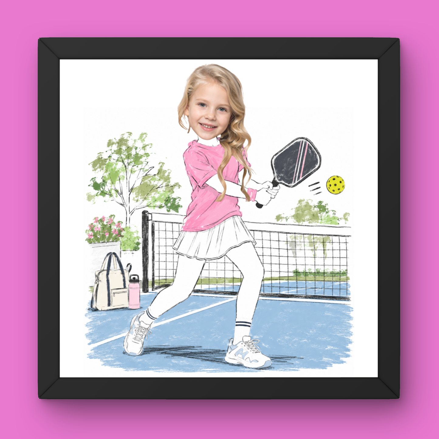 HITTING PICKLEBALLS
